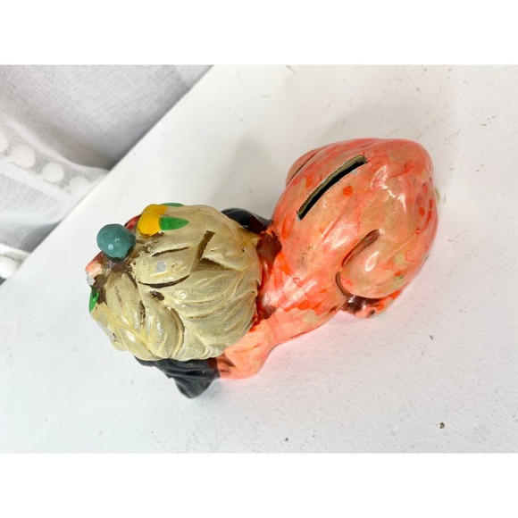 Vintage 1967 Holiday Fair Chalkware Dog Coin Bank - Picture 7 of 9